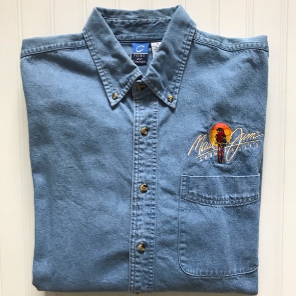 Maui Jim Other - MAUI JIM  🦜  Long Sleeve Denim Like Shirt!  M